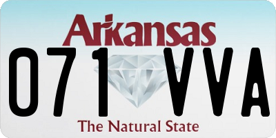 AR license plate 071VVA