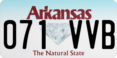 AR license plate 071VVB
