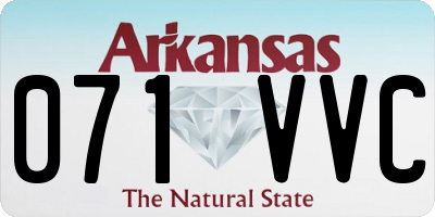 AR license plate 071VVC
