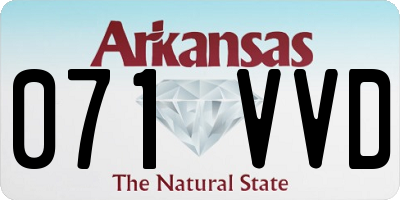 AR license plate 071VVD