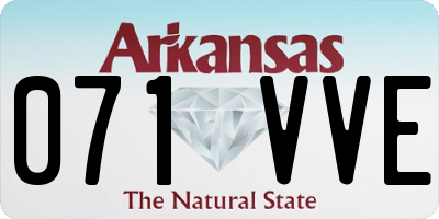 AR license plate 071VVE