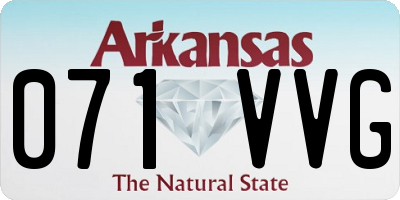 AR license plate 071VVG