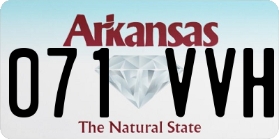 AR license plate 071VVH