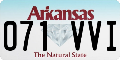 AR license plate 071VVI