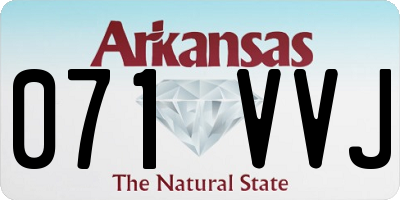 AR license plate 071VVJ