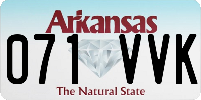 AR license plate 071VVK