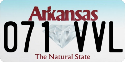 AR license plate 071VVL