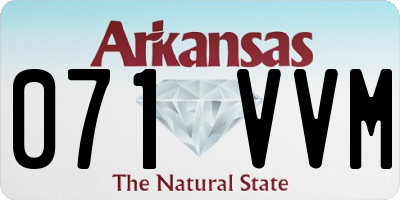 AR license plate 071VVM