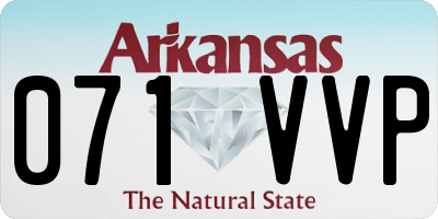 AR license plate 071VVP