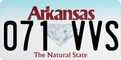 AR license plate 071VVS