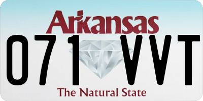 AR license plate 071VVT