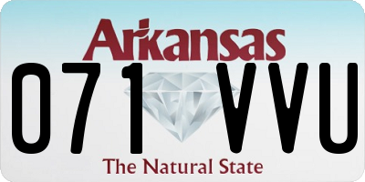 AR license plate 071VVU