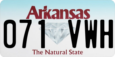 AR license plate 071VWH