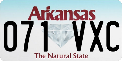 AR license plate 071VXC