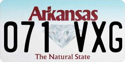 AR license plate 071VXG