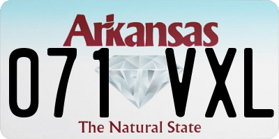 AR license plate 071VXL