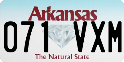 AR license plate 071VXM