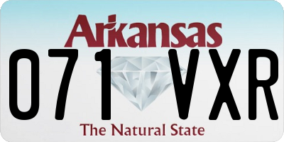 AR license plate 071VXR