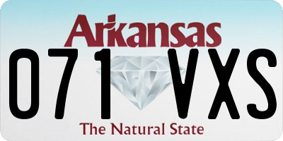AR license plate 071VXS