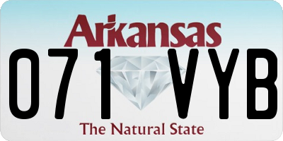 AR license plate 071VYB