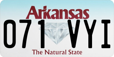 AR license plate 071VYI
