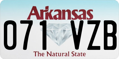 AR license plate 071VZB