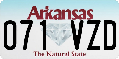 AR license plate 071VZD