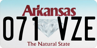 AR license plate 071VZE