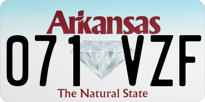 AR license plate 071VZF
