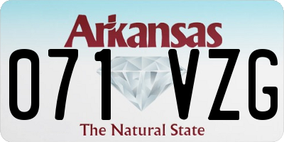 AR license plate 071VZG