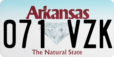 AR license plate 071VZK