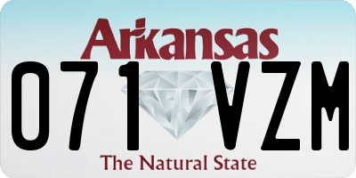 AR license plate 071VZM
