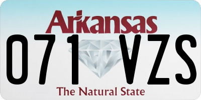 AR license plate 071VZS