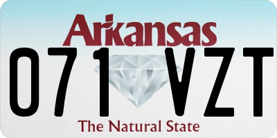 AR license plate 071VZT