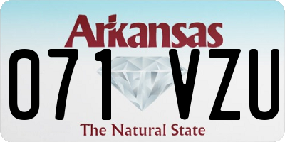 AR license plate 071VZU