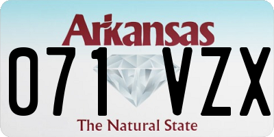 AR license plate 071VZX
