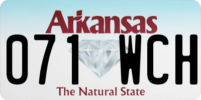 AR license plate 071WCH
