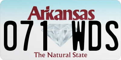 AR license plate 071WDS