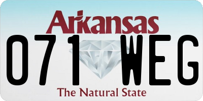 AR license plate 071WEG