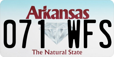 AR license plate 071WFS