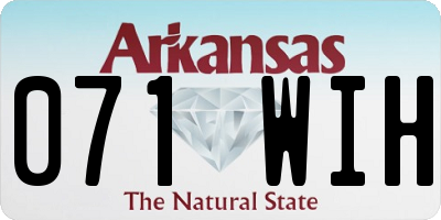 AR license plate 071WIH