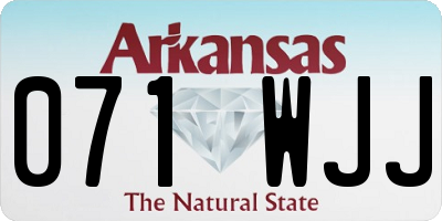 AR license plate 071WJJ