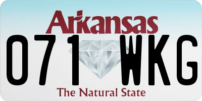 AR license plate 071WKG