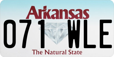 AR license plate 071WLE