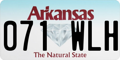 AR license plate 071WLH