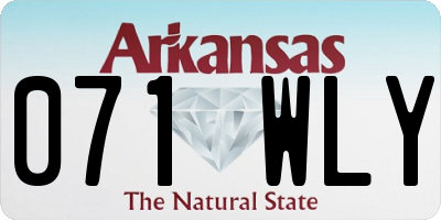 AR license plate 071WLY