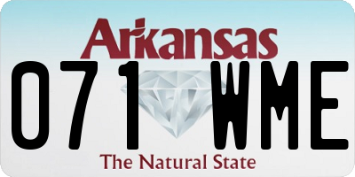 AR license plate 071WME