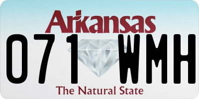 AR license plate 071WMH