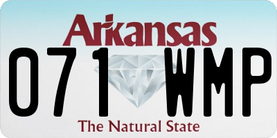 AR license plate 071WMP