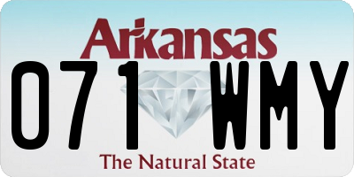 AR license plate 071WMY